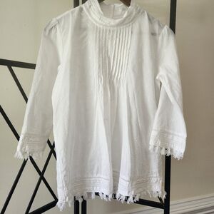 Scotch & Soda Women's White Tunic Tassels Size